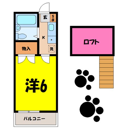 シャルマンフジ行田壱番館（行田市富士見町）の物件間取画像